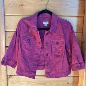 Womens Denim Jacket - Anne Taylor Loft